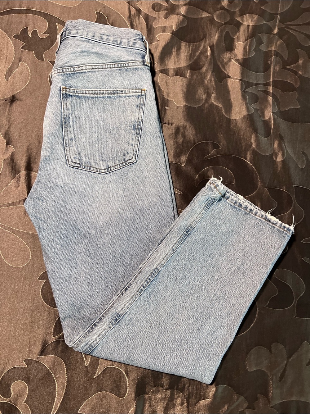 AGOLDE 90s Jean Mid Rise Straight Leg in Force-Light Wash Button Fly Women’s 26